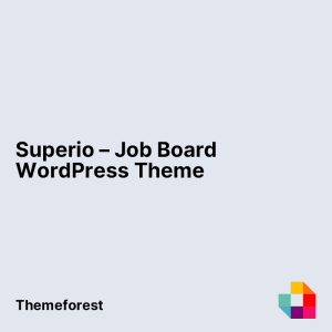 Superio – Job Board WordPress Theme
