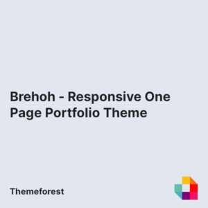 Brehoh - Responsive One Page Portfolio Theme
