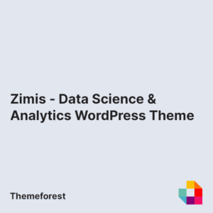 Zimis - Data Science & Analytics WordPress Theme