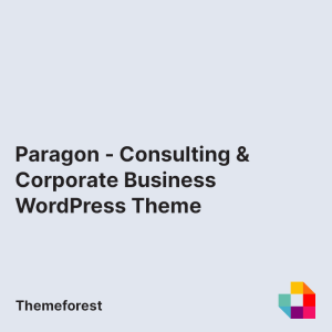 Paragon - Consulting & Corporate Business WordPress Theme