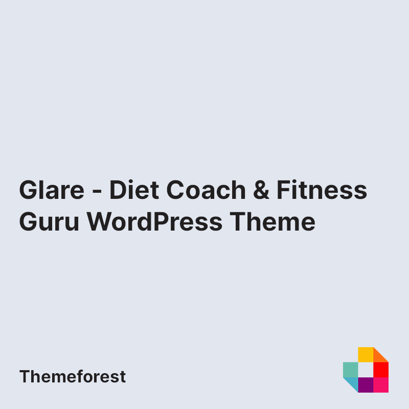 Glare - Diet Coach & Fitness Guru WordPress Theme