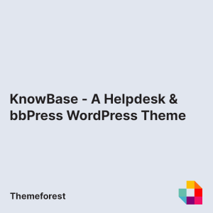 KnowBase - A Helpdesk & bbPress WordPress Theme