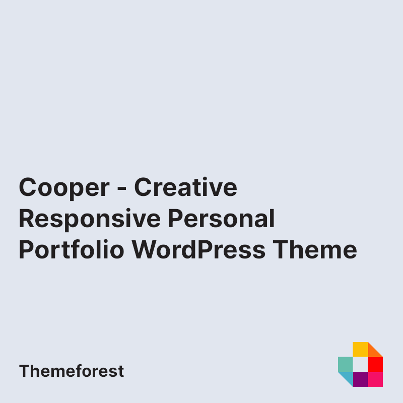 Cooper - Clean Creative Business WordPress Theme