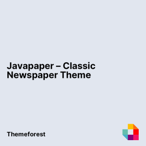 Javapaper – Classic Newspaper Theme
