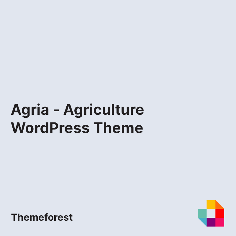 Agria - Agriculture WordPress Theme