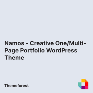 Namos - Creative One/Multi-Page Portfolio WordPress Theme