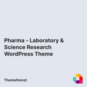 Pharma - Laboratory & Science Research WordPress Theme + Online Store