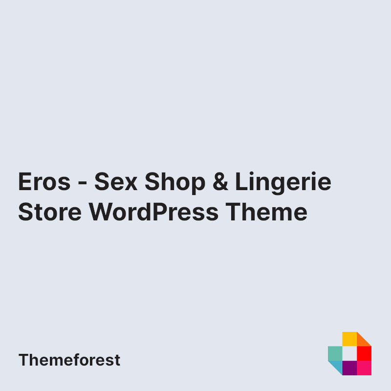Eros - Sex Shop & Lingerie Store WordPress Theme