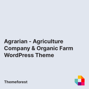 Agrarian - Agriculture Company & Organic Farm WordPress Theme