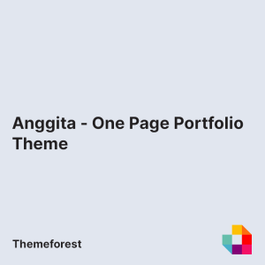 Anggita - One Page Portfolio Theme