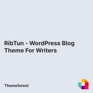 RibTun - WordPress Blog Theme For Writers