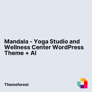 Mandala - Yoga Studio and Wellness Center WordPress Theme + AI