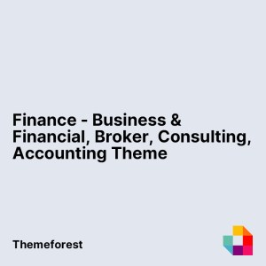 Finance - Business & Financial, Broker, Consulting, Accounting WordPress Theme