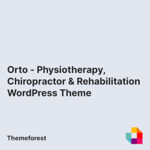 Orto - Physiotherapy, Chiropractor & Rehabilitation WordPress Theme
