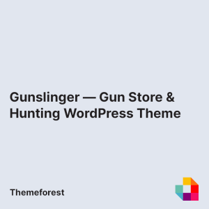 Gunslinger — Gun Store & Hunting WordPress Theme