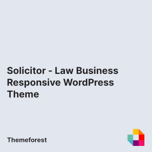 Solicitor - Law Business Responsive WordPress Theme