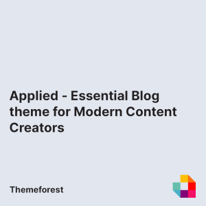 Applied - Essential Blog theme for Modern Content Creators