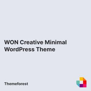 WON Creative Minimal WordPress Theme