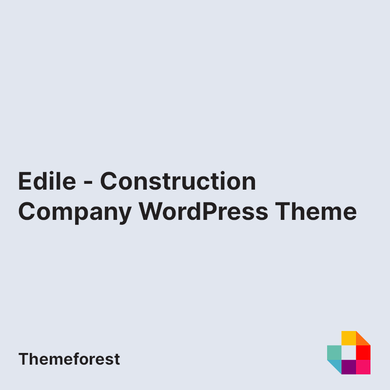 Edile - Construction Company WordPress Theme