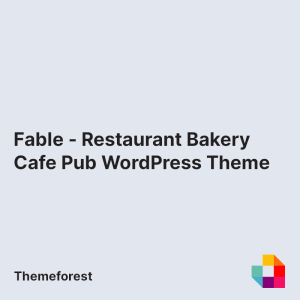 Fable - Restaurant Bakery Cafe Pub WordPress Theme