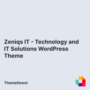 Zeniqs IT - Technology and IT Solutions WordPress Theme