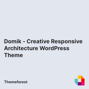 Domik - Creative Responsive Architecture WordPress Theme