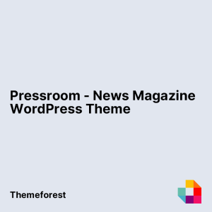 Pressroom - News Magazine WordPress Theme