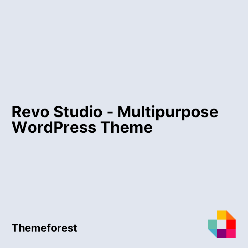 Revo Studio - Multipurpose WordPress Theme