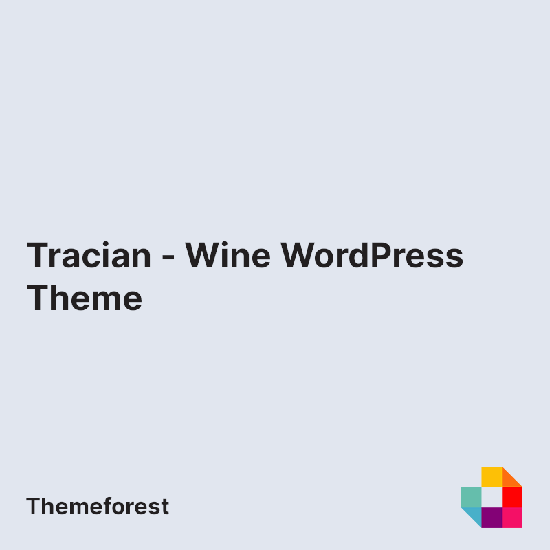 Tracian - Wine WordPress Theme