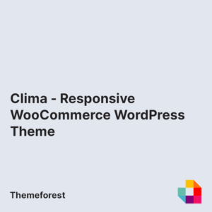 Clima - Responsive WooCommerce WordPress Theme