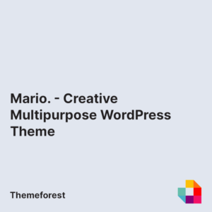 Mario. - Creative Multipurpose WordPress Theme
