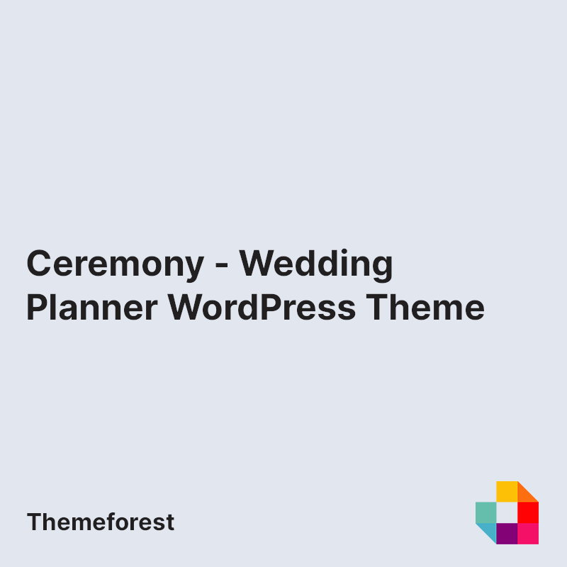 Ceremony - Wedding Planner WordPress Theme