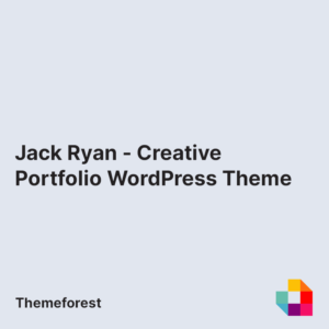 Jack Ryan - Creative Portfolio WordPress Theme