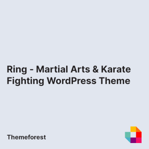 Ring - Martial Arts & Karate Fighting WordPress Theme
