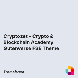Cryptozet – Crypto & Blockchain Academy Gutenverse FSE WordPress Block Theme