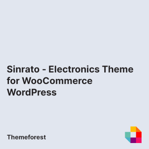 Sinrato - Electronics Theme for WooCommerce WordPress