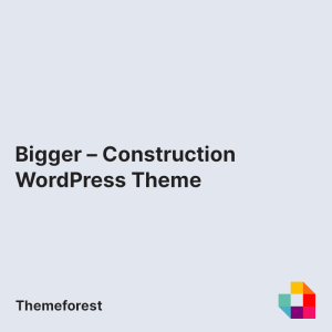 Bigger - Construction WordPress Theme
