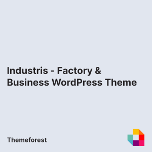 Industris - Factory & Business WordPress Theme
