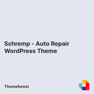 Schremp - Auto Repair WordPress Theme