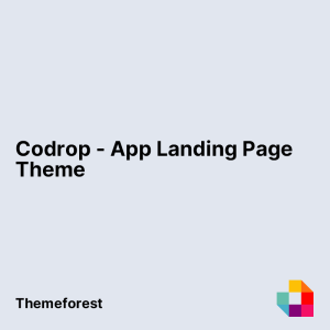 Codrop - App Landing Page Theme