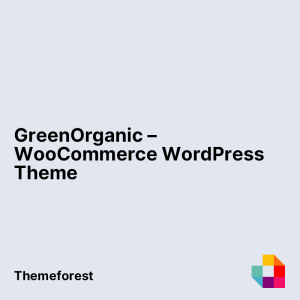 GreenOrganic - WooCommerce WordPress Theme