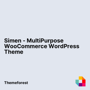 Simen - MultiPurpose WooCommerce WordPress Theme
