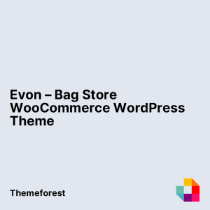 Evon - Bag Store WooCommerce WordPress Theme