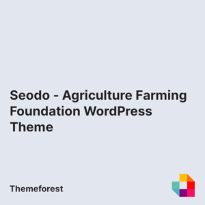 Seodo - Agriculture Farming Foundation WordPress Theme