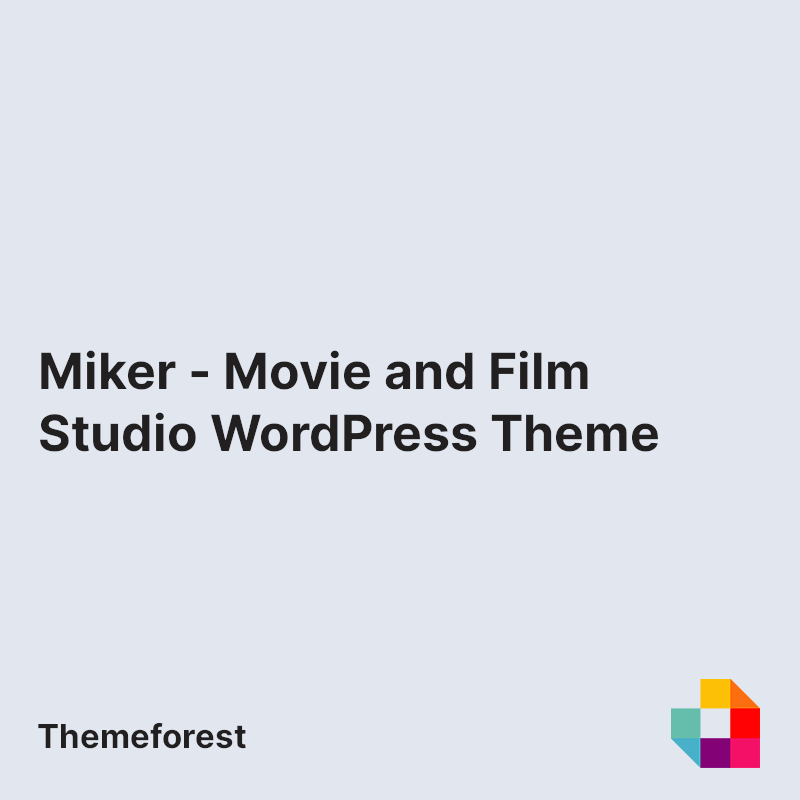 Miker - Movie and Film Studio WordPress Theme