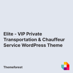 Elite - VIP Private Transportation & Chauffeur Service WordPress Theme