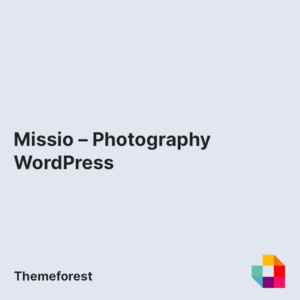 Missio – Photography WordPress