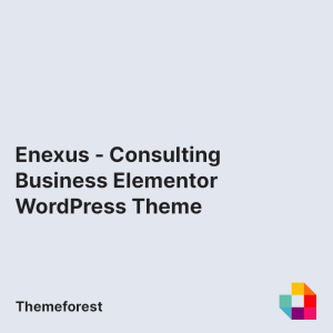 Enexus - Consulting Business Elementor WordPress Theme