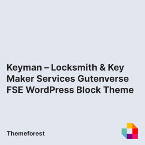 Keyman – Locksmith & Key Maker Services Gutenverse FSE WordPress Block Theme