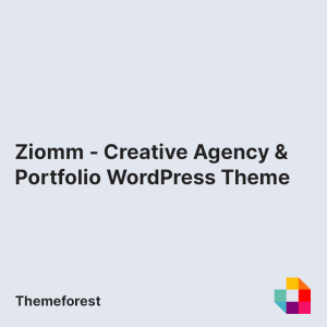 Ziomm - Creative Agency & Portfolio WordPress Theme
